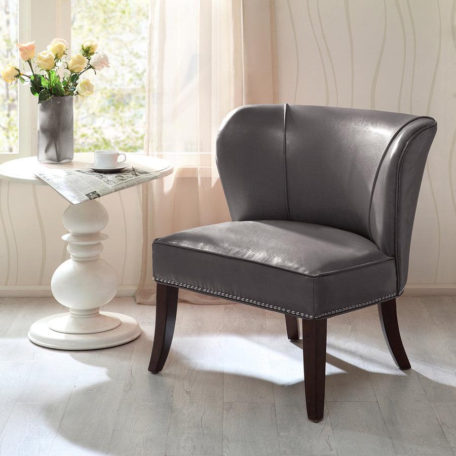 Olliix.com Accent Chairs - Hilton Armless Accent Chair Gray