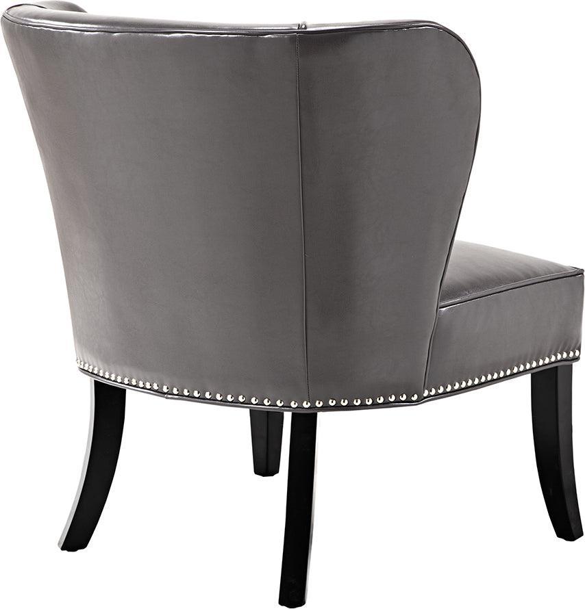Olliix.com Accent Chairs - Hilton Armless Accent Chair Gray