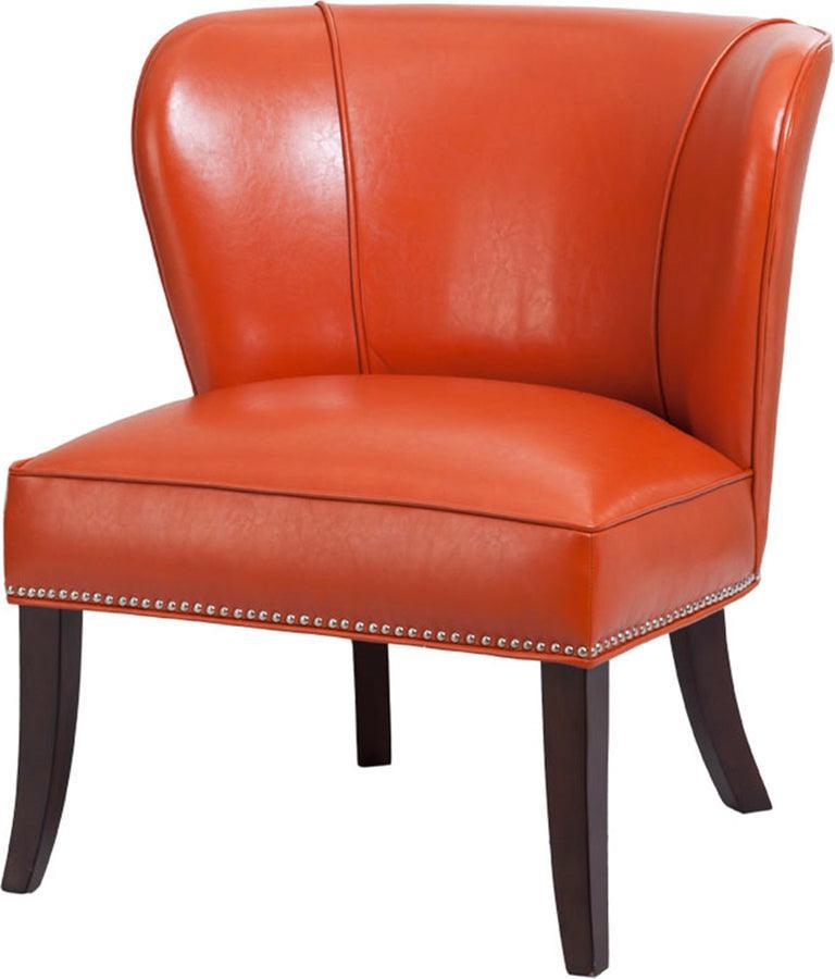 Olliix.com Accent Chairs - Hilton Armless Accent Chair Orange