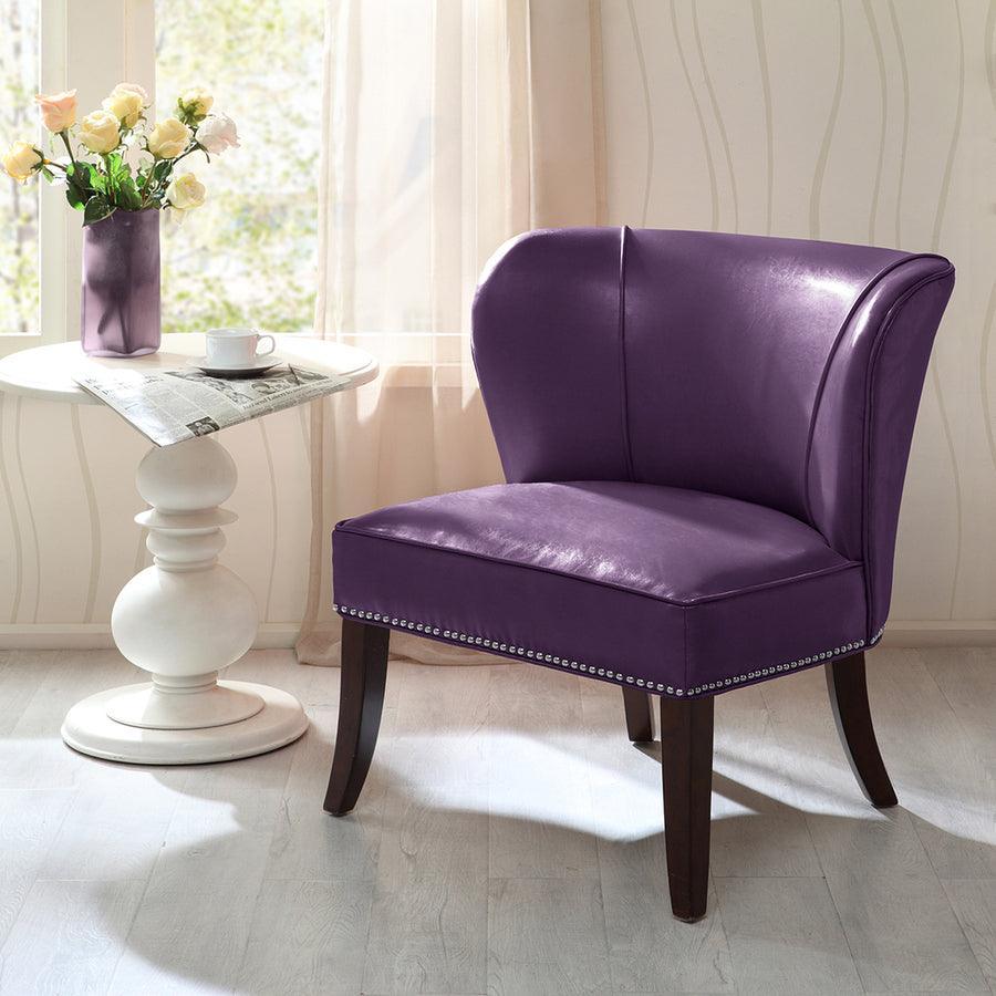 Olliix.com Accent Chairs - Hilton Armless Accent Chair Purple