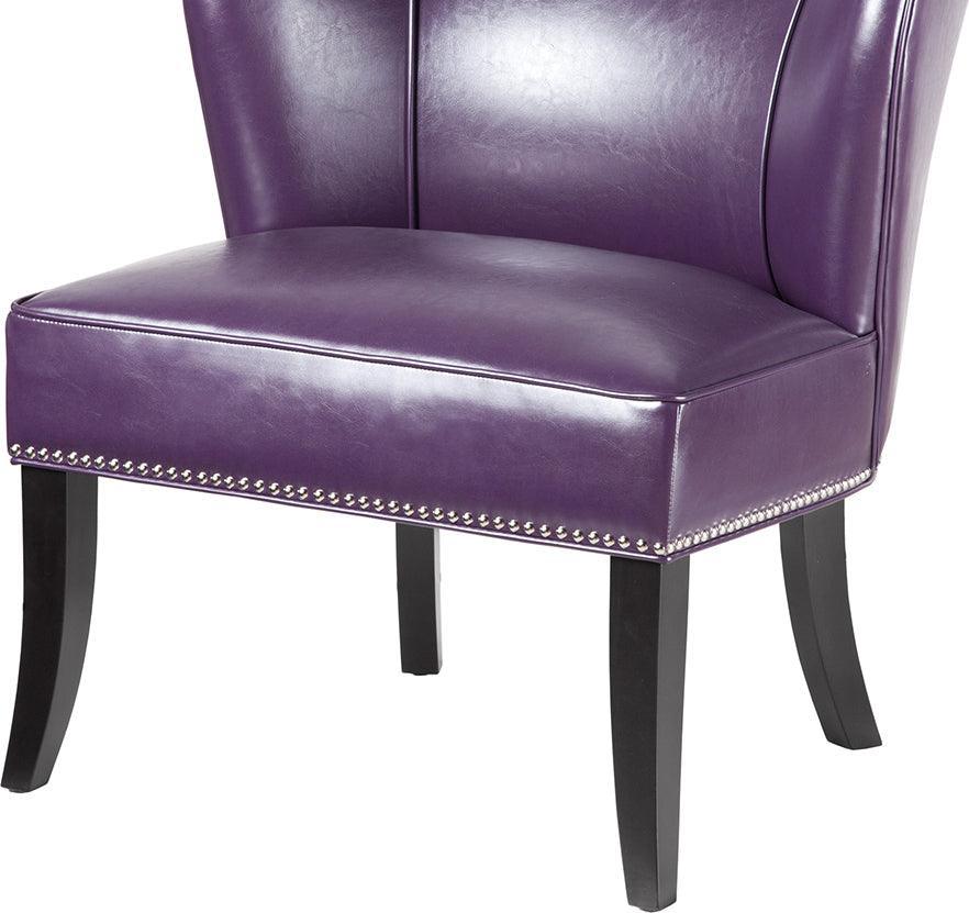 Olliix.com Accent Chairs - Hilton Armless Accent Chair Purple