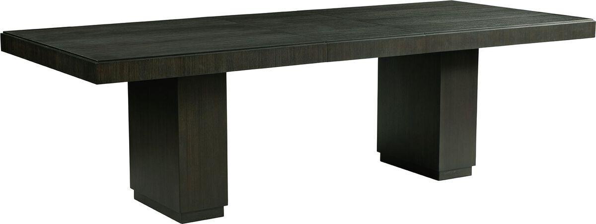 Elements Dining Tables - Holden Rectangular Standard Height Dining Table in Black Black