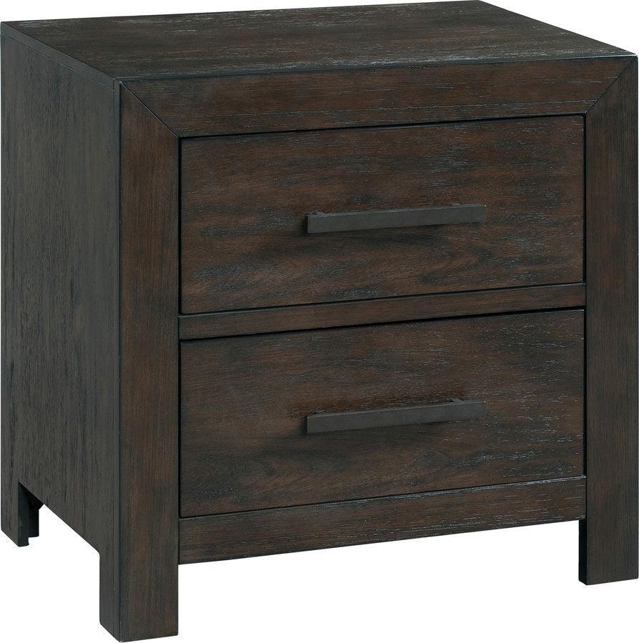 Elements Nightstands & Side Tables - Holland 2-Drawer Nightstand Dark Walnut