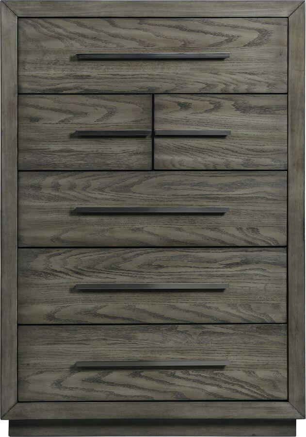 Elements Chest of Drawers - Hollis 6-Drawer Chest Gray