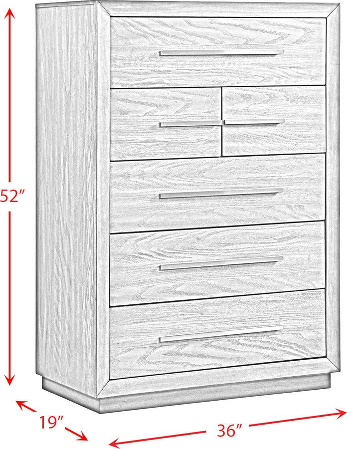 Elements Chest of Drawers - Hollis 6-Drawer Chest Gray