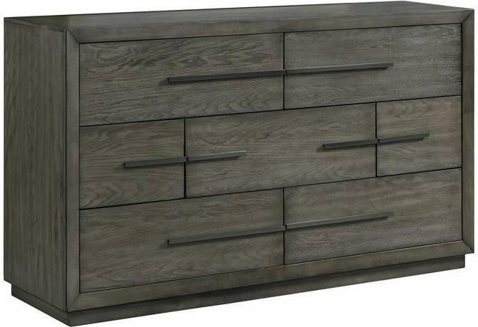 Elements Dressers - Hollis 7-Drawer Dresser Gray