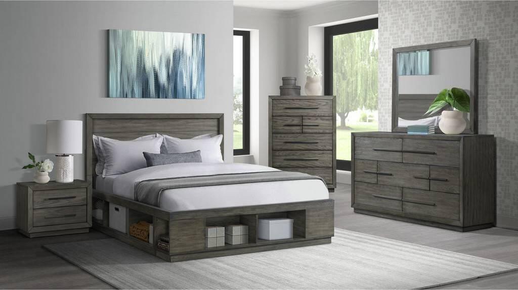 Elements Dressers - Hollis 7-Drawer Dresser Gray