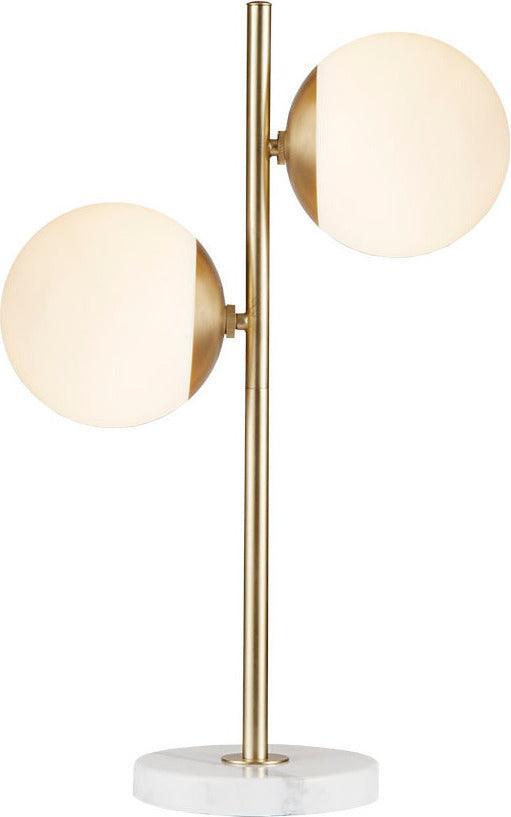 Olliix.com Table Lamps - Holloway Table Lamp White & Gold