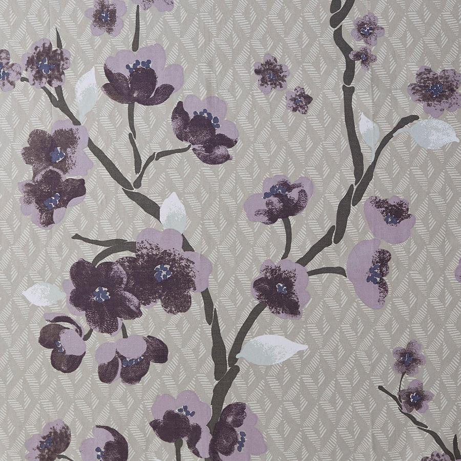 Olliix.com Shower Curtains - Holly Cotton Shower Curtain Purple