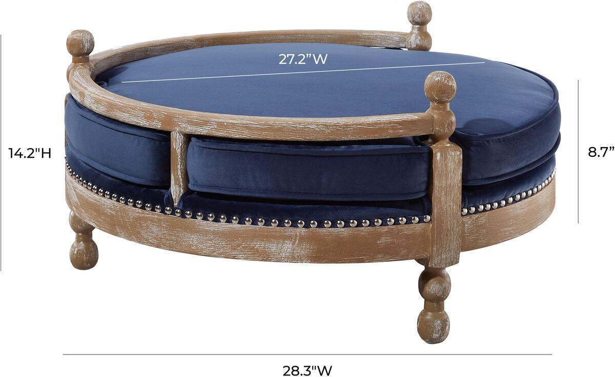Tov Furniture Dog Beds - Hound Navy Pet Bed Navy