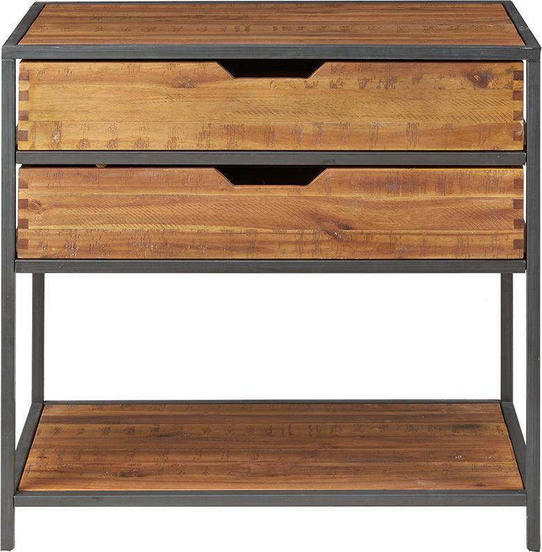 Olliix.com Chest of Drawers - Hudson Accent Chest Natural & Graphite