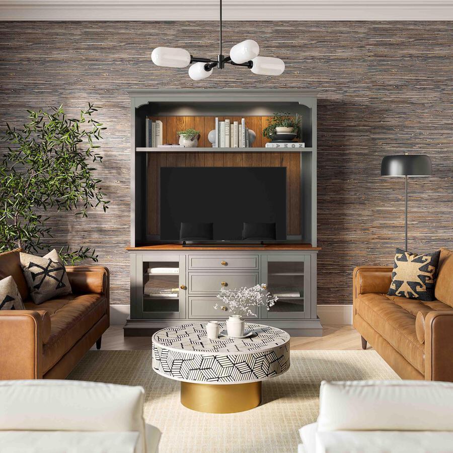 Tov Furniture TV & Media Units - Hudson Gray Entertainment Center