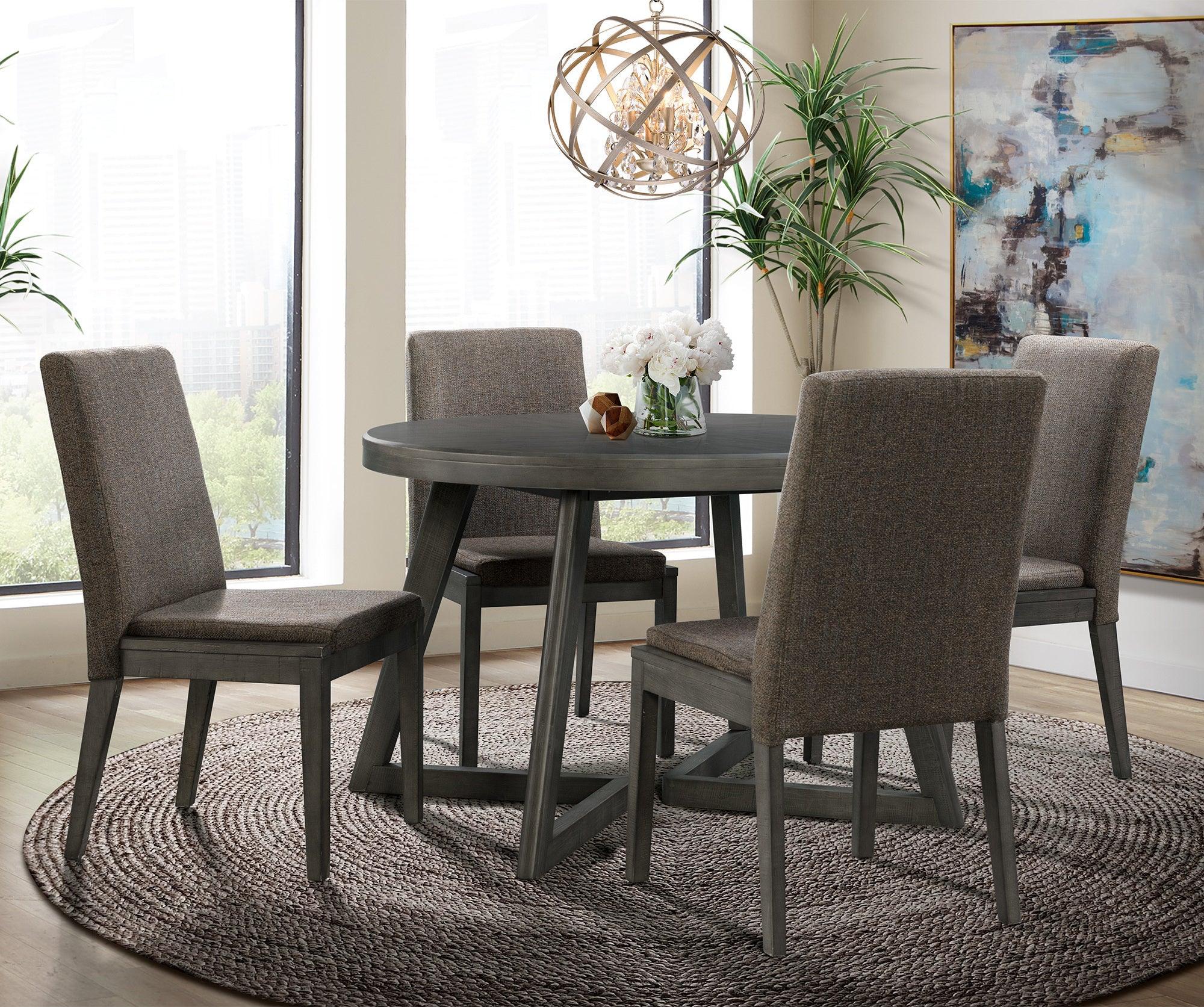 Elements Dining Sets - Hudson Round 5PC Dining Set-Table & Four Chairs