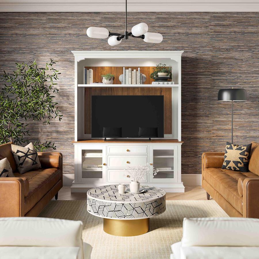 Tov Furniture TV & Media Units - Hudson White Entertainment Center