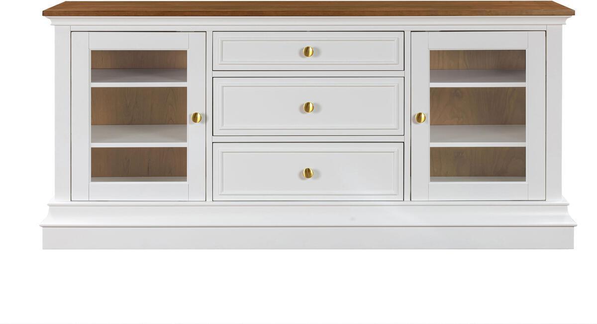 Tov Furniture TV & Media Units - Hudson White Entertainment Center