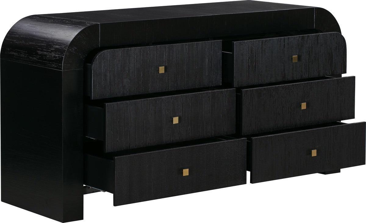Tov Furniture Dressers - Hump 6 Drawer Black Dresser Black