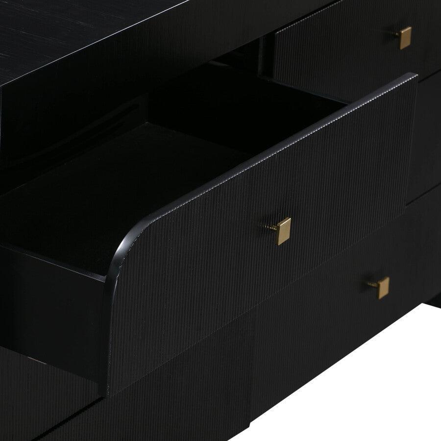 Tov Furniture Dressers - Hump 6 Drawer Black Dresser Black