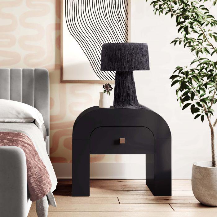 Tov Furniture Nightstands & Side Tables - Hump Black Nightstand