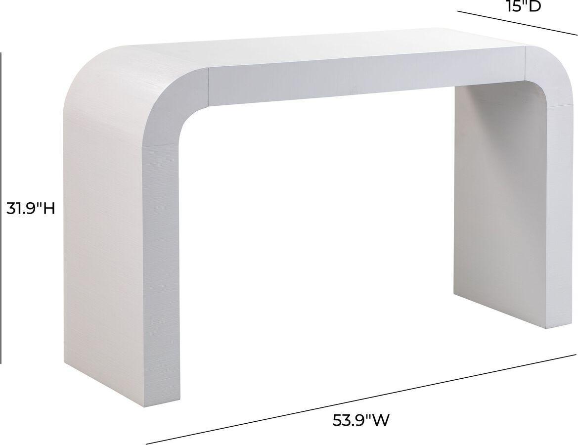 Tov Furniture Consoles - Hump White Console Table