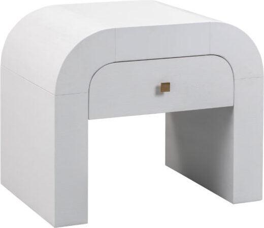 Tov Furniture Nightstands & Side Tables - Hump White Nightstand