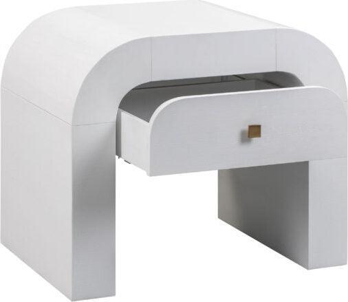 Tov Furniture Nightstands & Side Tables - Hump White Nightstand