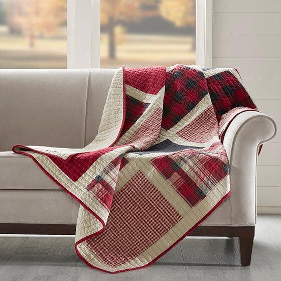 Olliix.com Pillows & Throws - Huntington Throw Red