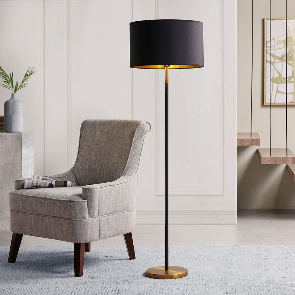 Olliix.com Floor Lamps - Hunts Floor Lamp Black & Gold