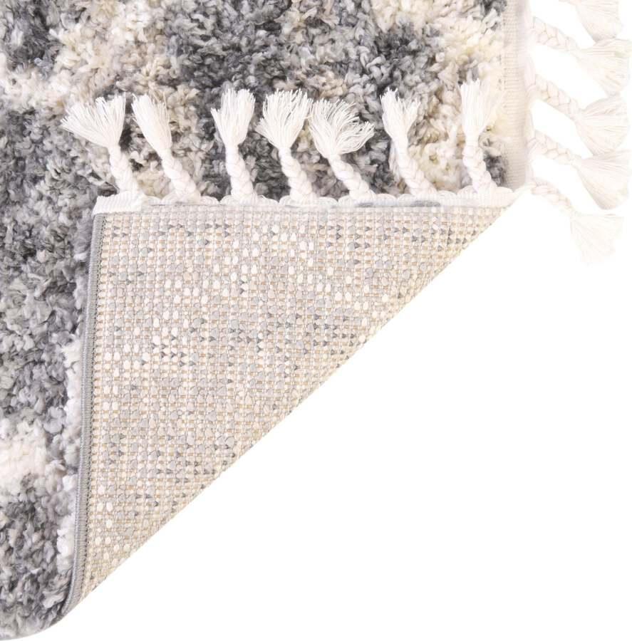 Unique Loom Indoor Rugs - Hygge Shag Modern 9x12 Rectangular Rug Gray