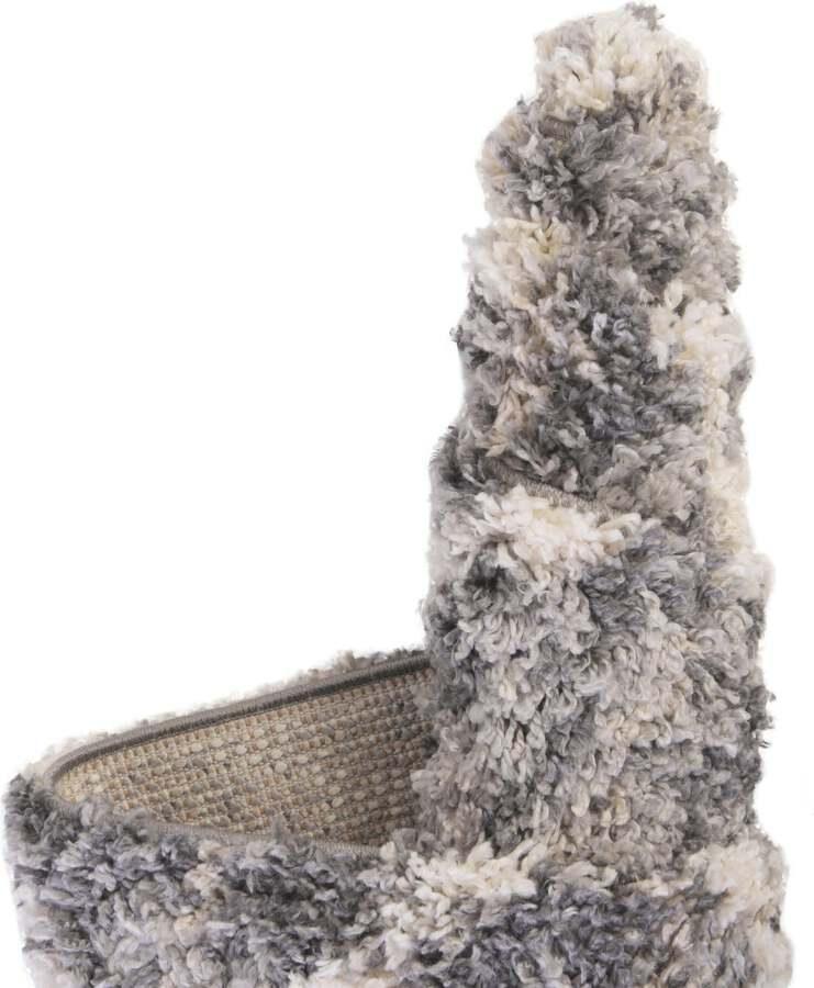 Unique Loom Indoor Rugs - Hygge Shag Modern 9x12 Rectangular Rug Gray