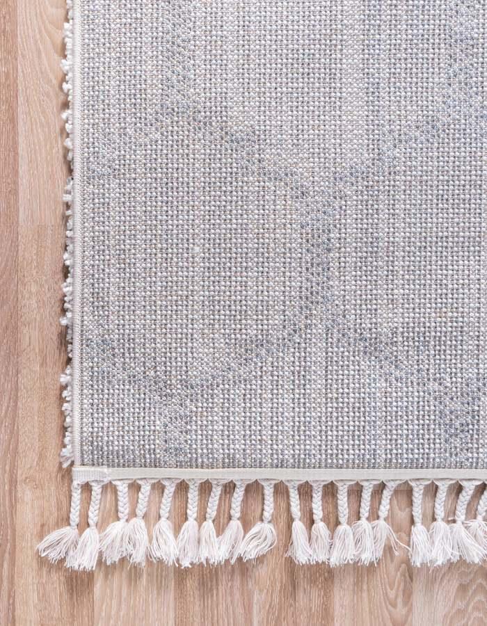 Unique Loom Indoor Rugs - Hygge Shag Modern 9x12 Rectangular Rug Ivory