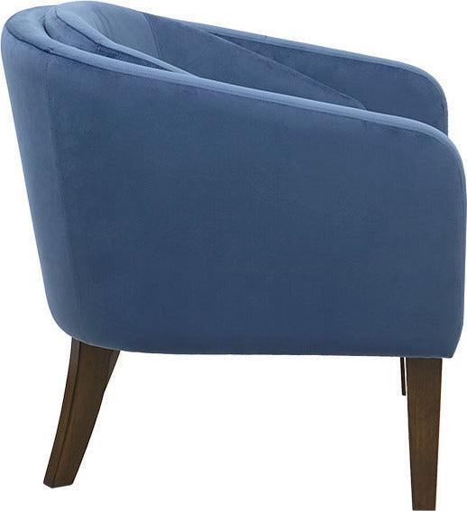 Olliix.com Accent Chairs - Ian Upholstered Tufted Mid-Century Accent Chair Dark Coffee
