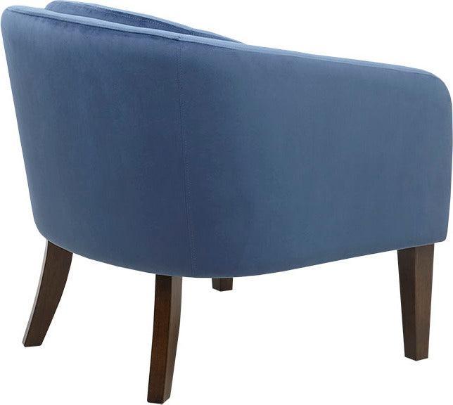 Olliix.com Accent Chairs - Ian Upholstered Tufted Mid-Century Accent Chair Dark Coffee