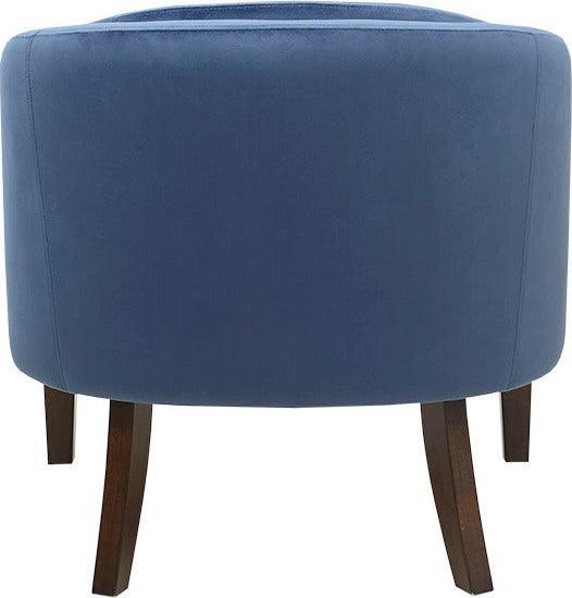 Olliix.com Accent Chairs - Ian Upholstered Tufted Mid-Century Accent Chair Dark Coffee