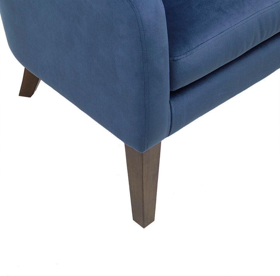 Olliix.com Accent Chairs - Ian Upholstered Tufted Mid-Century Accent Chair Dark Coffee