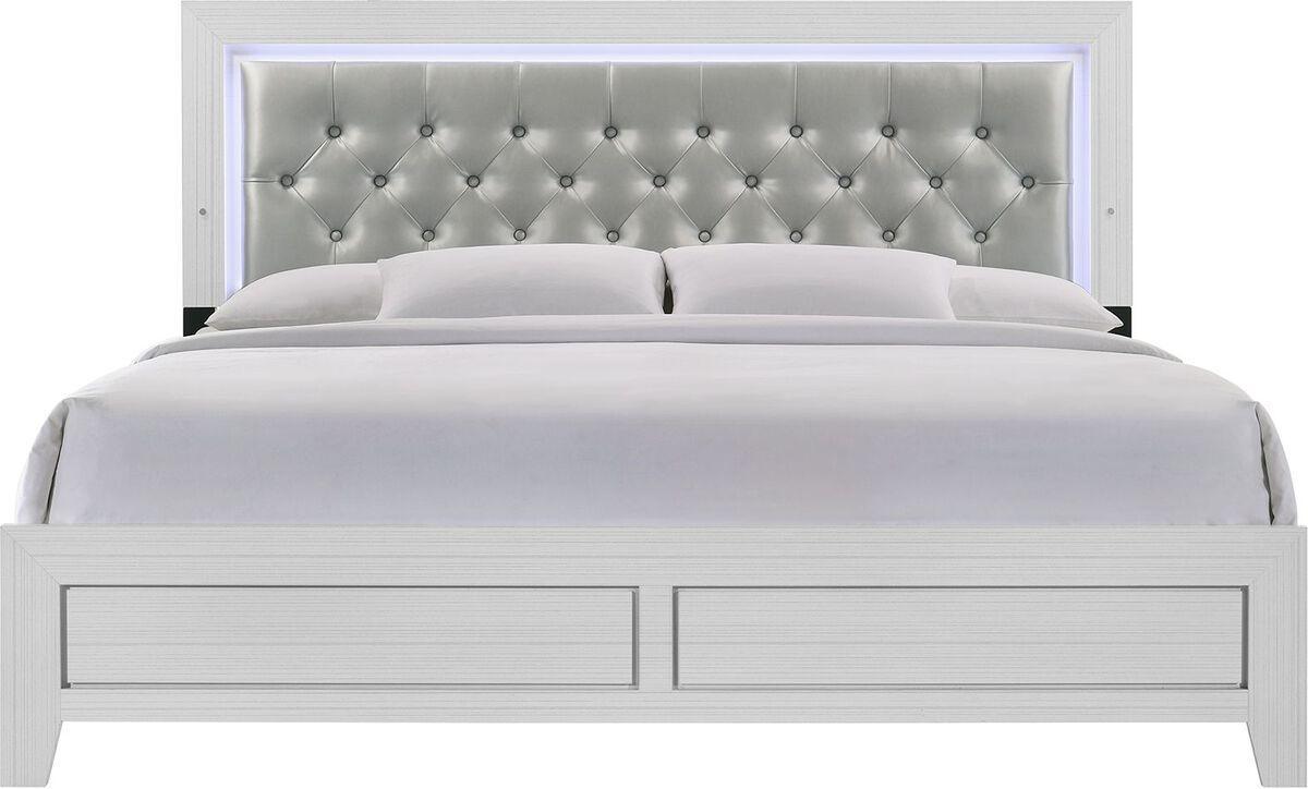 Elements Beds - Icon King Panel Bed in White