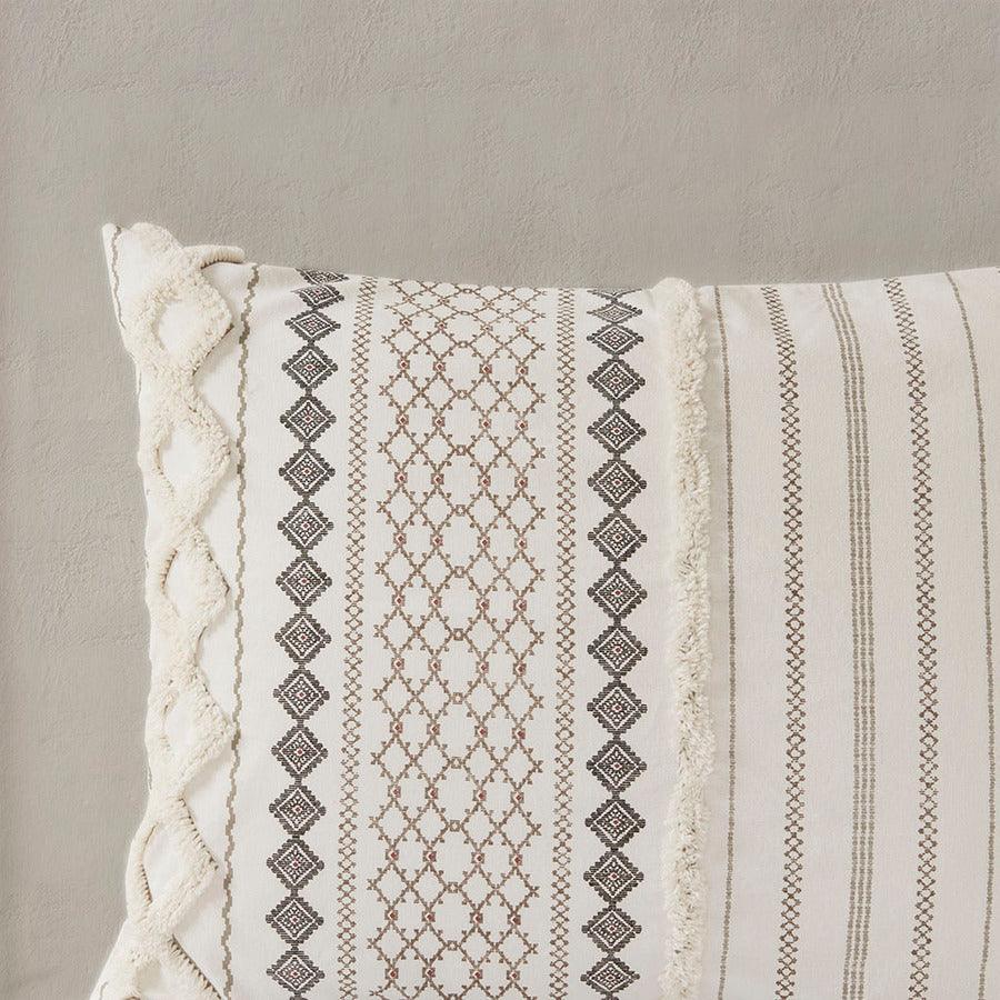Olliix.com Duvet & Duvet Sets - Imani Full/Queen Cotton Duvet Cover Mini Set Ivory