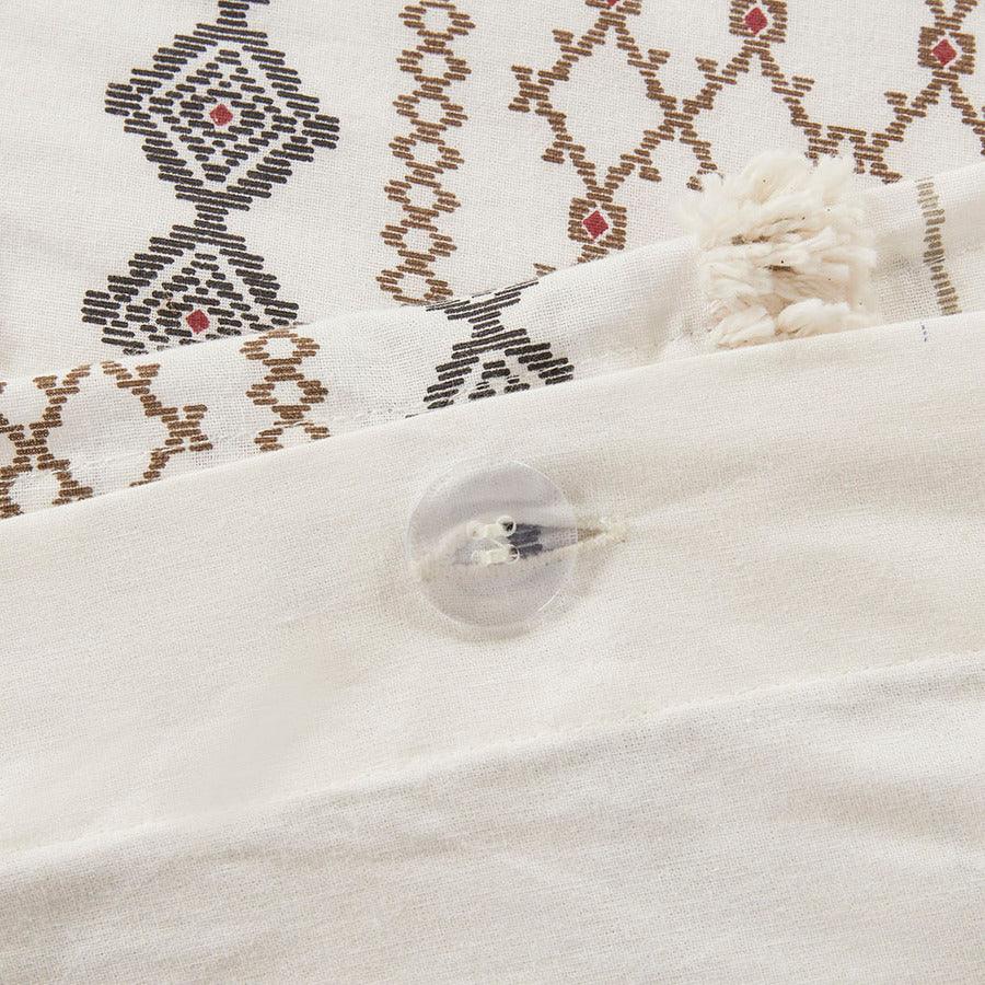 Olliix.com Duvet & Duvet Sets - Imani Full/Queen Cotton Duvet Cover Mini Set Ivory