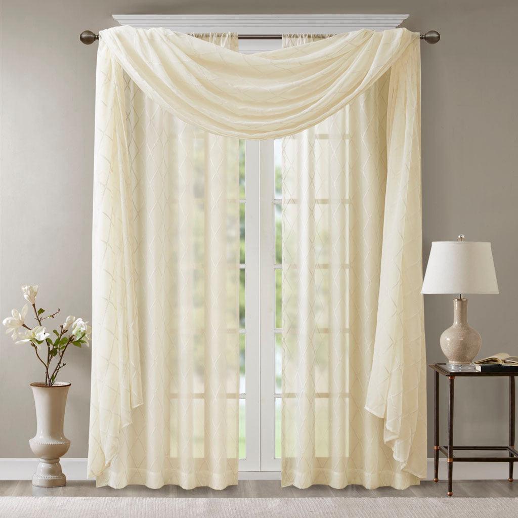 Ivory shop window scarf