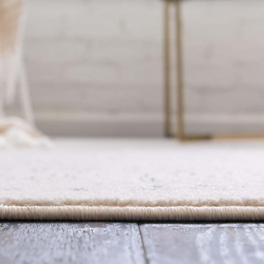 Unique Loom Indoor Rugs - Isabella Traditional 10x14 Rectangular Rug Ivory/Black