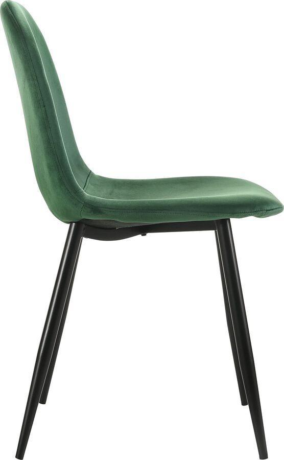 Elements Dining Sets - Isla 5 Piece Dining Set-Table & Four Emerald Velvet Chairs