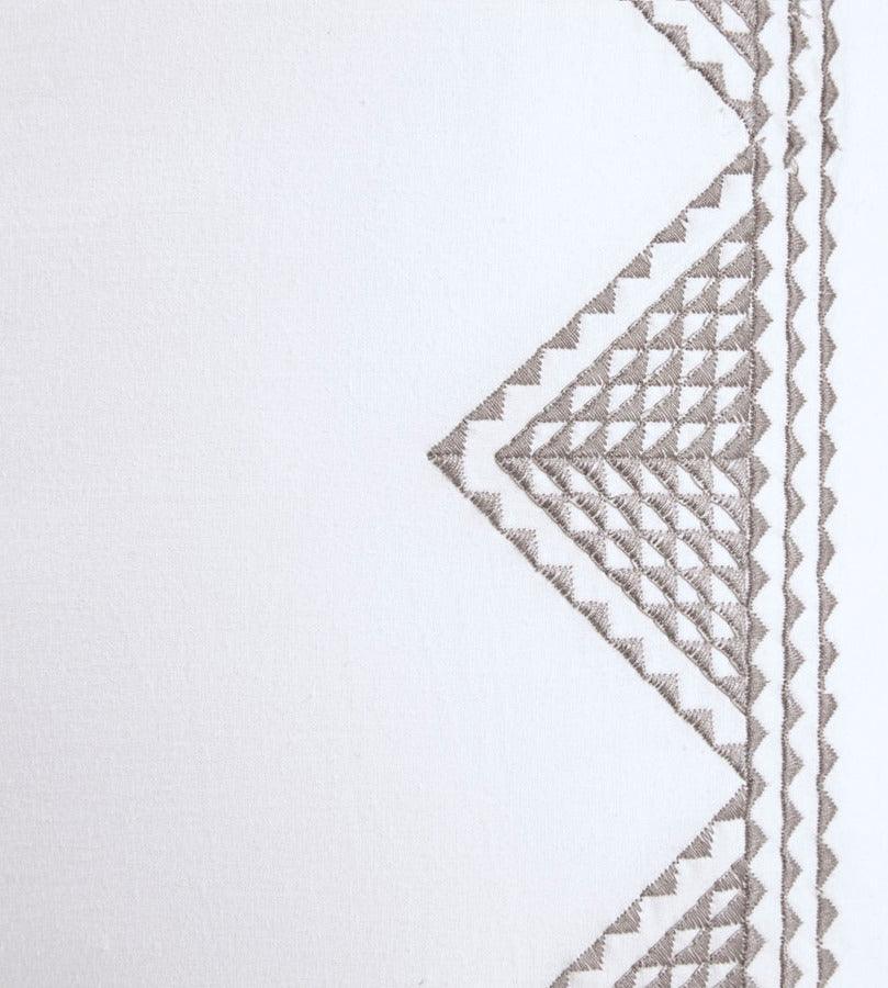 Olliix.com Pillowcases & Shams - Isla Cotton Embroidered Euro Sham White