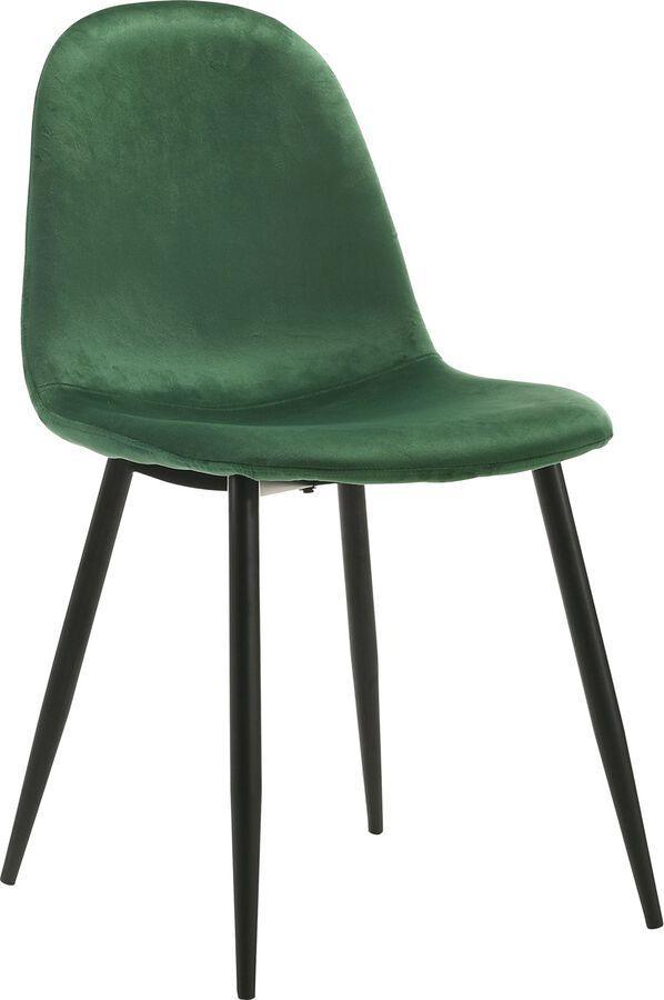 Elements Dining Chairs - Isla Velvet Side Chair in Emerald