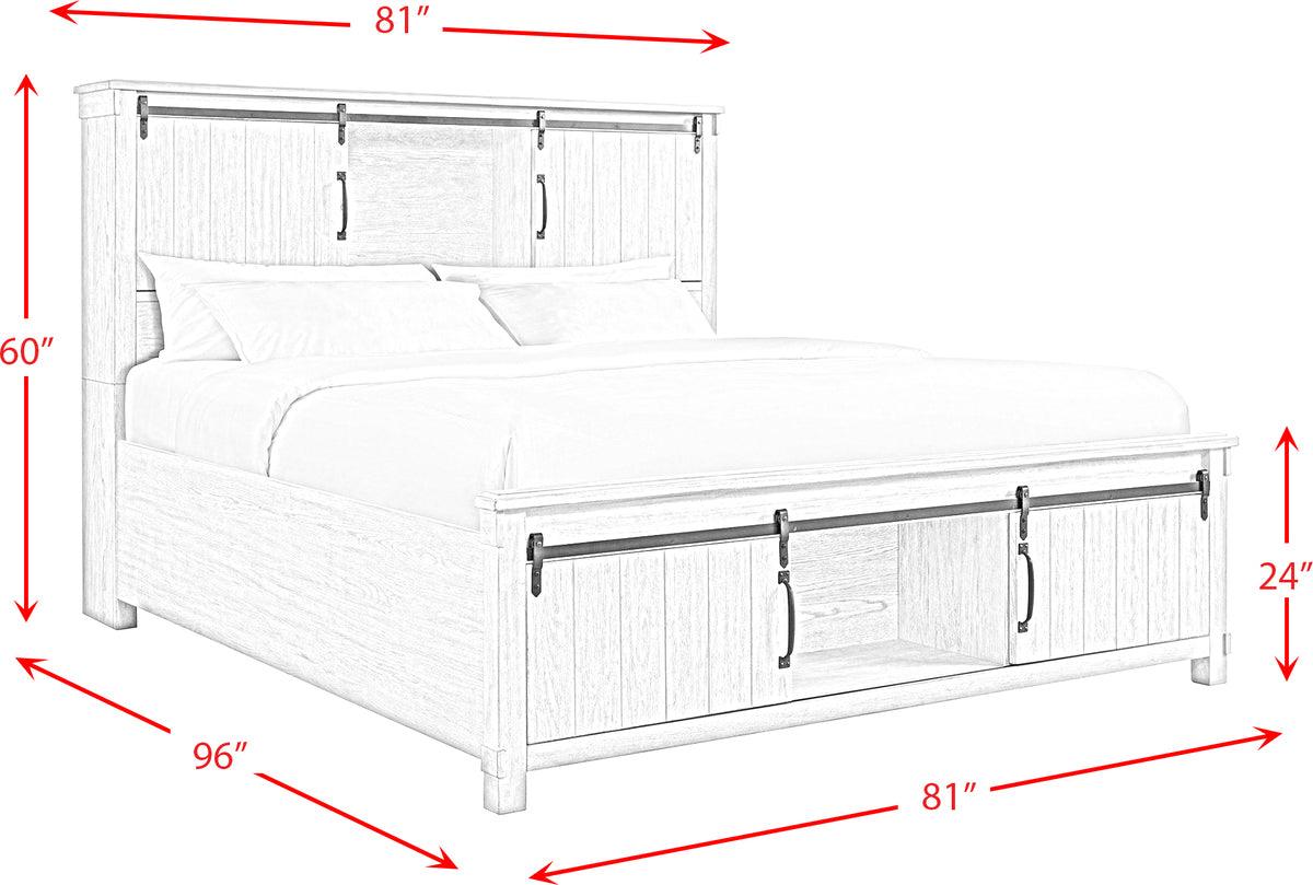 Elements Bedroom Sets - Jack King Platform Storage 6PC Bedroom Set