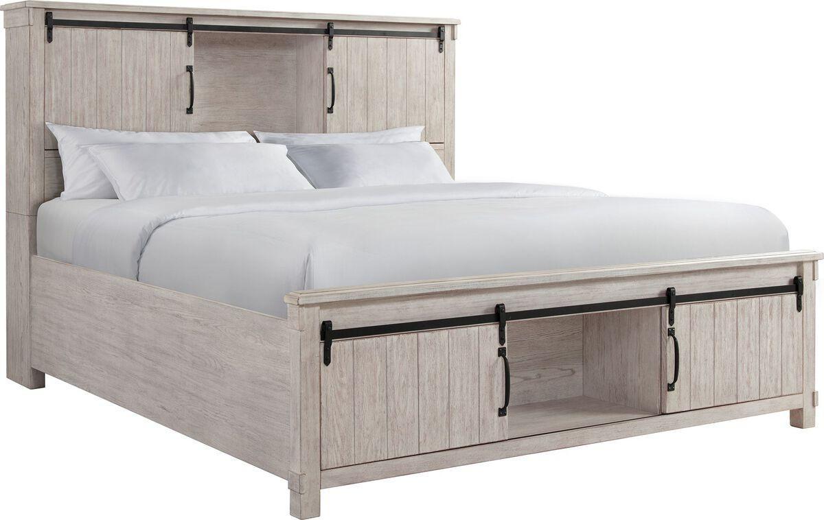 Elements Beds - Jack King Platform Storage Bed White