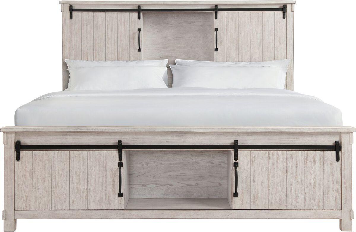 Elements Beds - Jack King Platform Storage Bed White