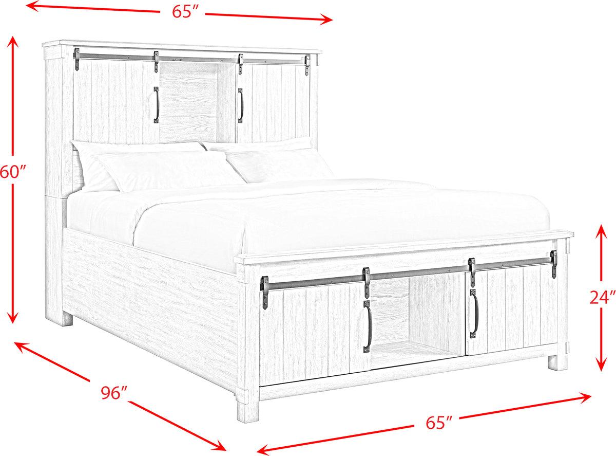Elements Bedroom Sets - Jack Queen Platform Storage 3PC Bedroom Set