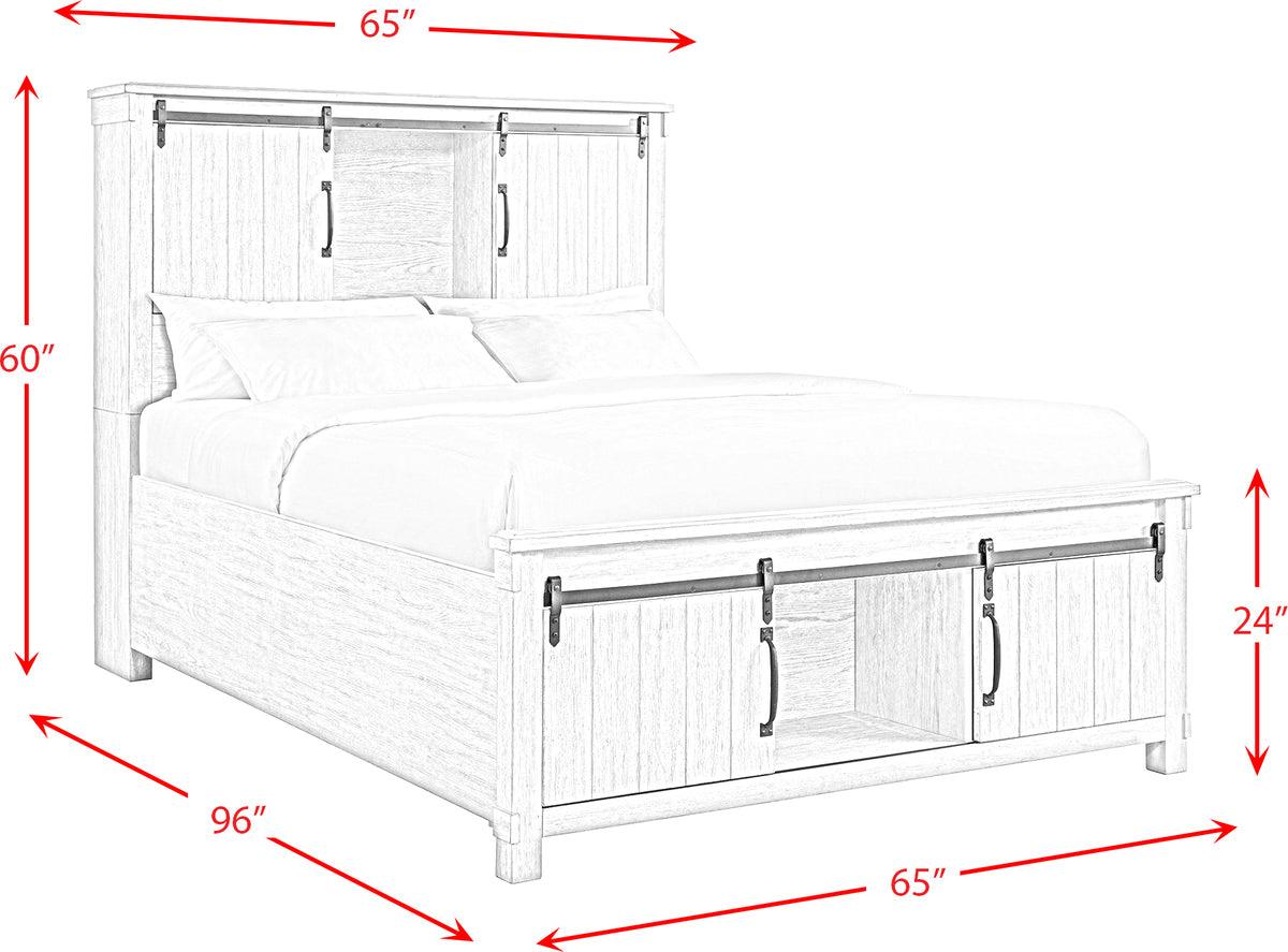 Elements Bedroom Sets - Jack Queen Platform Storage 6PC Bedroom Set