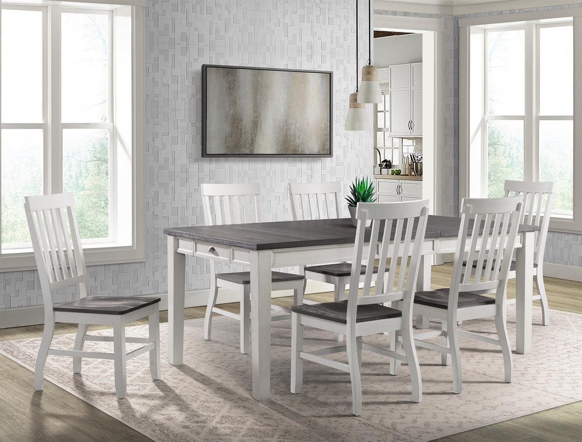 Elements Dining Sets - Jamison Two Tone 7Pc Dining Set-Table & Six Chairs