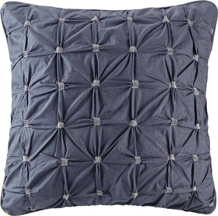 Olliix.com Pillowcases & Shams - Jane Embroidered Euro Sham Navy