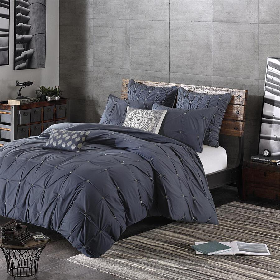 Olliix.com Pillowcases & Shams - Jane Embroidered Euro Sham Navy